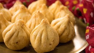 Fried Modak Recipe  How to make Talniche Modaks for Ganesh Chaturthi without Mold [upl. by Kuehnel]