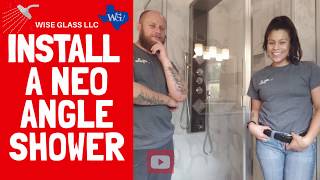 INSTALL A NEO ANGLE SHOWER [upl. by Duval]