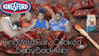 Kingsford Fully Cooked Baby Back Ribs quot Review quot [upl. by Nelsen]