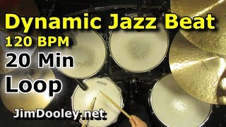 20 Minute Beat  Dynamic Jazz Beat 120 BPM [upl. by Lletram260]