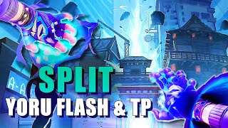 SPLIT YORU FLASH amp TP LINEUPS VALORANT GUIDE [upl. by Feil]