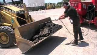 Asphalt Recycling Demonstration Featuring the Asphalt Rejuvenator  Release Agent Spray System [upl. by Oniger]