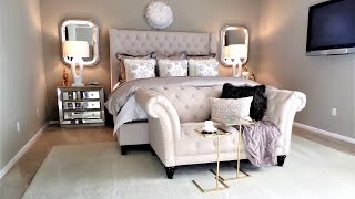 NEW Luxury Master Bedroom Tour and Decor Tips amp Ideas [upl. by Norrabal]