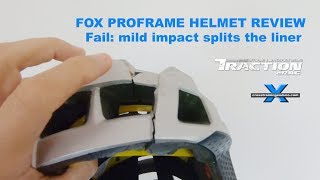 Fox Proframe helmet review crash tested amp failed [upl. by Ahsiyt459]