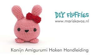 Mimi het konijn Amigurumi haakpatroon Nederlands [upl. by Aremihc]