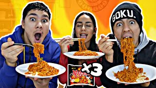 ON TENTE LE SPICY NOODLES CHALLENGE AVEC NOTRE SOEUR  🔥 [upl. by Dulce]