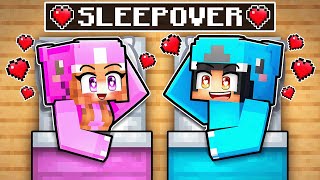 Omz amp Lily SLEEPOVER in Minecraft [upl. by Alguire]