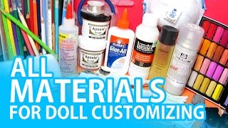 All Materials for Doll Customizing [upl. by Kopaz899]