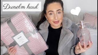 DUNELM INTERIOR HAUL LUXURY ROSE GOLD BLUSH PINK BED SET THROWS BATHROOM ACCESSORIES [upl. by Race]