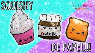 Haz SQUISHIES de PAPEL Super fáciles [upl. by Kciredec]