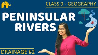 Peninsular Rivers of India  Drainage 2  Class 9 Geography [upl. by Reivazx382]