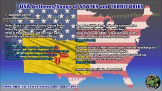 New Mexico State Song O FAIR NEW MEXICO with music vocal and lyrics [upl. by Aisat]