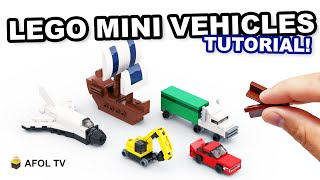 EASY LEGO MINI MICROSCALE VEHICLES Part 1 Tutorial [upl. by Steele]