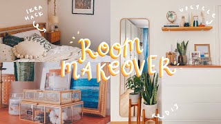 the cosiest bedroom makeover ✨  aesthetic  functional diy [upl. by Jandy]