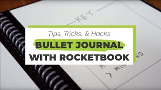 Bullet Journal with Your Rocketbook  Rocketbook Tips amp Tricks [upl. by Elyrpa]