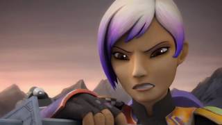 Star Wars Rebels Sabine Wren VS Gar Saxon [upl. by Eixid93]