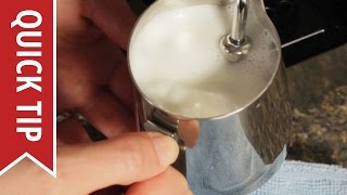 How to AutoFroth Milk for Lattes [upl. by Nowd]