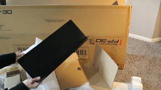 Roland FP30 and KSC70 stand black unboxing assembly and installation [upl. by Claudina91]