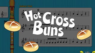 Recorder Song 5 Hot Cross Buns [upl. by Pompei489]