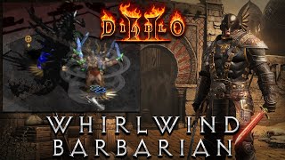 Godly Whirlwind Barbarian Build Guide  The BEST Melee build in Diablo 2 [upl. by Ydurt583]