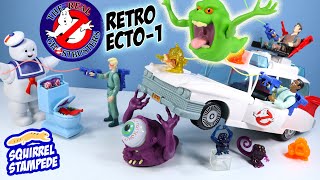 The REAL Ghostbusters Ecto1 Retro Action Figures Review [upl. by Ambrosia]