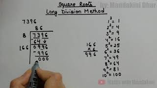 Square Roots Long Division method [upl. by Chlori]