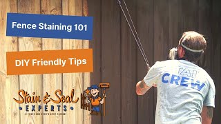 How to Stain a Wood Fence  DIY Fence Staining Tips [upl. by Anneis862]