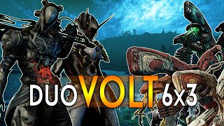 WARFRAME Duo 6x3 Eidolon Hunt  Builds amp TIPS  2 Volts vs 18 Eidolons [upl. by Brost967]