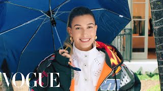 73 Questions With Hailey Bieber  Vogue [upl. by Rubio]