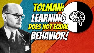 The LearningPerformance Dichotomy Edward Tolman and Latent Learning [upl. by Centonze478]