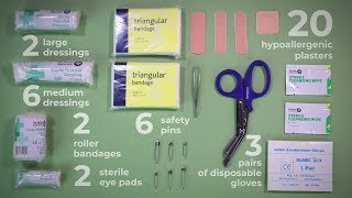 What should be in a first aid kit  First Aid Kit  iHASCO [upl. by Osber]