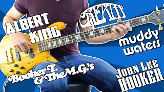 5 Vintage Blues Bass Riffs  Perfect For Your First Jam Session [upl. by Grimonia]