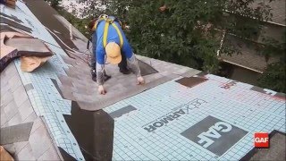 quotRoof Installation How To Shingle a Valley HDquot by RoofRepair101 [upl. by Arabel]