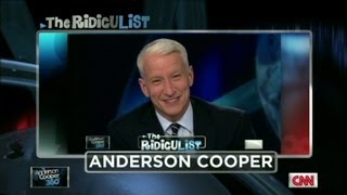 Anderson Cooper on RidicuList for 2nd giggle fit [upl. by Kimberli]