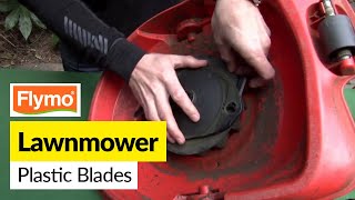 Changing a Lawnmower Plastic Blade  Easy Flymo Blade Replacement [upl. by Lletnahc410]