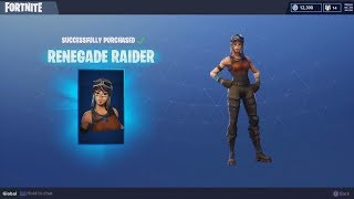 Buying the Renegade Raider amp Raiders Revenge  Fortnite Season Shop 1 [upl. by Kearney]