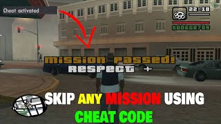 SKIP Missions in GTA SAN ANDREAS Using CHEAT CODE  Pak Gaming [upl. by Chretien]