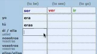 Pretérito Imperfecto Irregular Imperfect  Irregular verbs [upl. by Euqram]