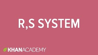 RS system  Stereochemistry  Organic chemistry  Khan Academy [upl. by Neillij]