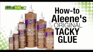 How To Aleenes Original Tacky Glue [upl. by Yalcrab470]