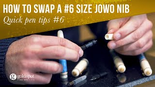 Quick Pen Tips 6 How to Swap a 6 Size Jowo Nib [upl. by Otrebcire558]