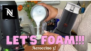 How To Foam Milk With Aeroccino 3 Make Coffee With Foam Tips amp Tricks  Easy Foamed Latte Recipe [upl. by Edny]