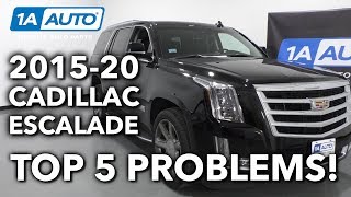 Top 5 Problems Cadillac Escalade SUV 4th Generation 201520 [upl. by Mikey]