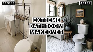 EXTREME BATHROOM MAKEOVER From Start to Finish 🚽 Insane DIY Transformation [upl. by Nalani]