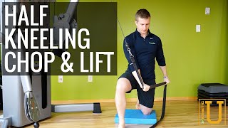 How To Do The Half Kneeling Chop amp Lift  Kinetic Sports Rehab [upl. by Amlas448]