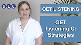 OET LISTENING  Listening Part C  How to PASS the exam [upl. by Niwdog]