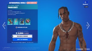 TRAVIS SCOTT IS BACK Fortnite Item Shop [upl. by Rollin]