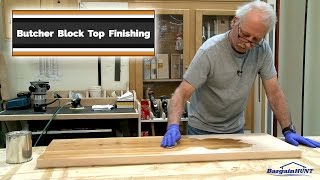 Butcher Block Top Finishing [upl. by Bain]