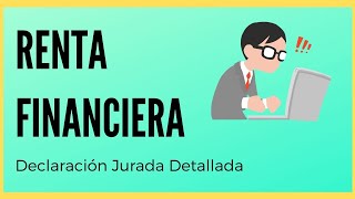 Renta Financiera Declaración Jurada detallada Argentina [upl. by Kassia]