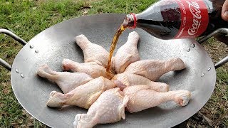 Tasty Roasted Chicken Drumstick with CocaCola  Chicken Drumstick Cooking Recipe [upl. by Merriman765]